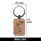 Beautiful Spanish Flamenco Dancer Woman in Dress Engraved Wood Rectangle Keychain Tag Charm
